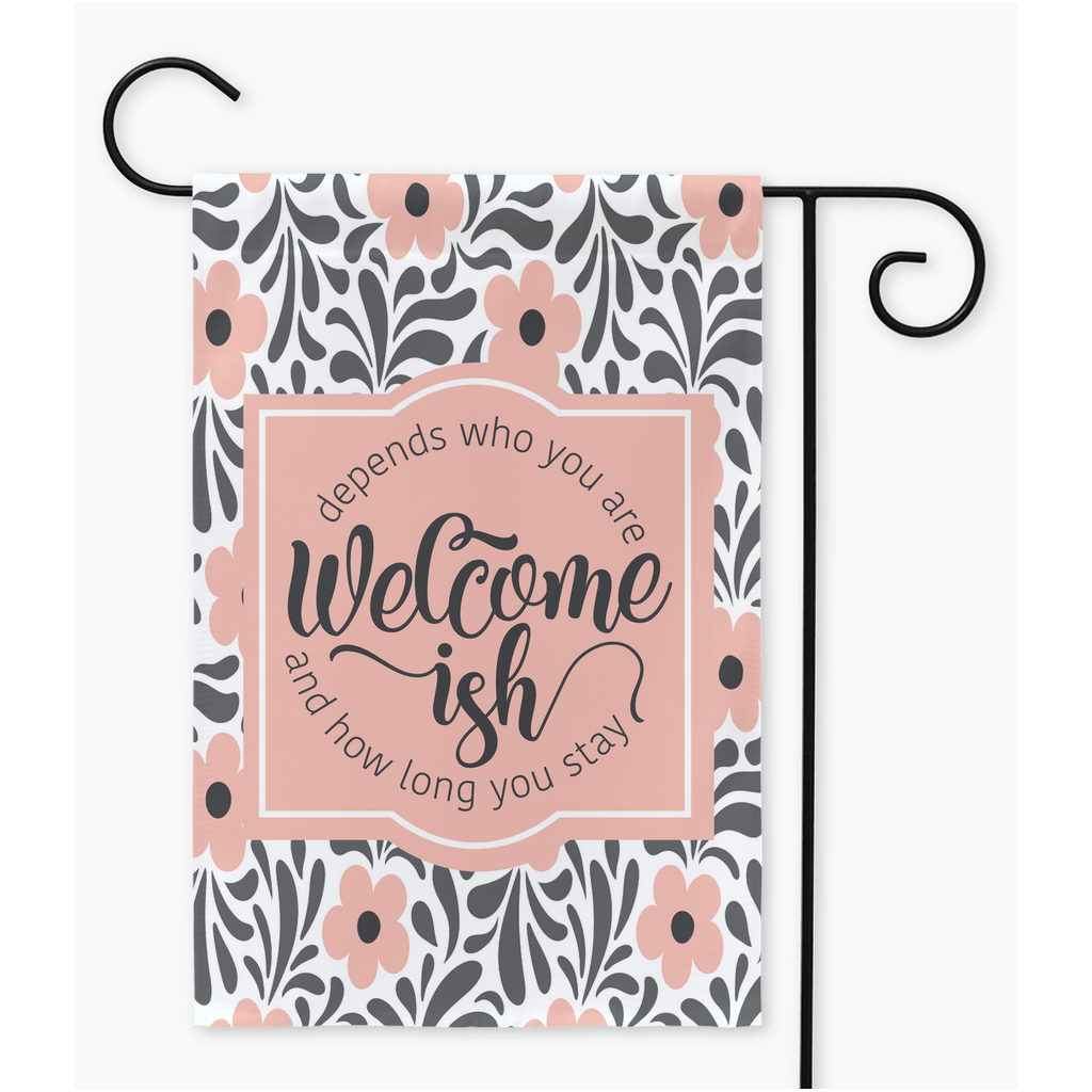 Welcome ish Yard Flags Flags