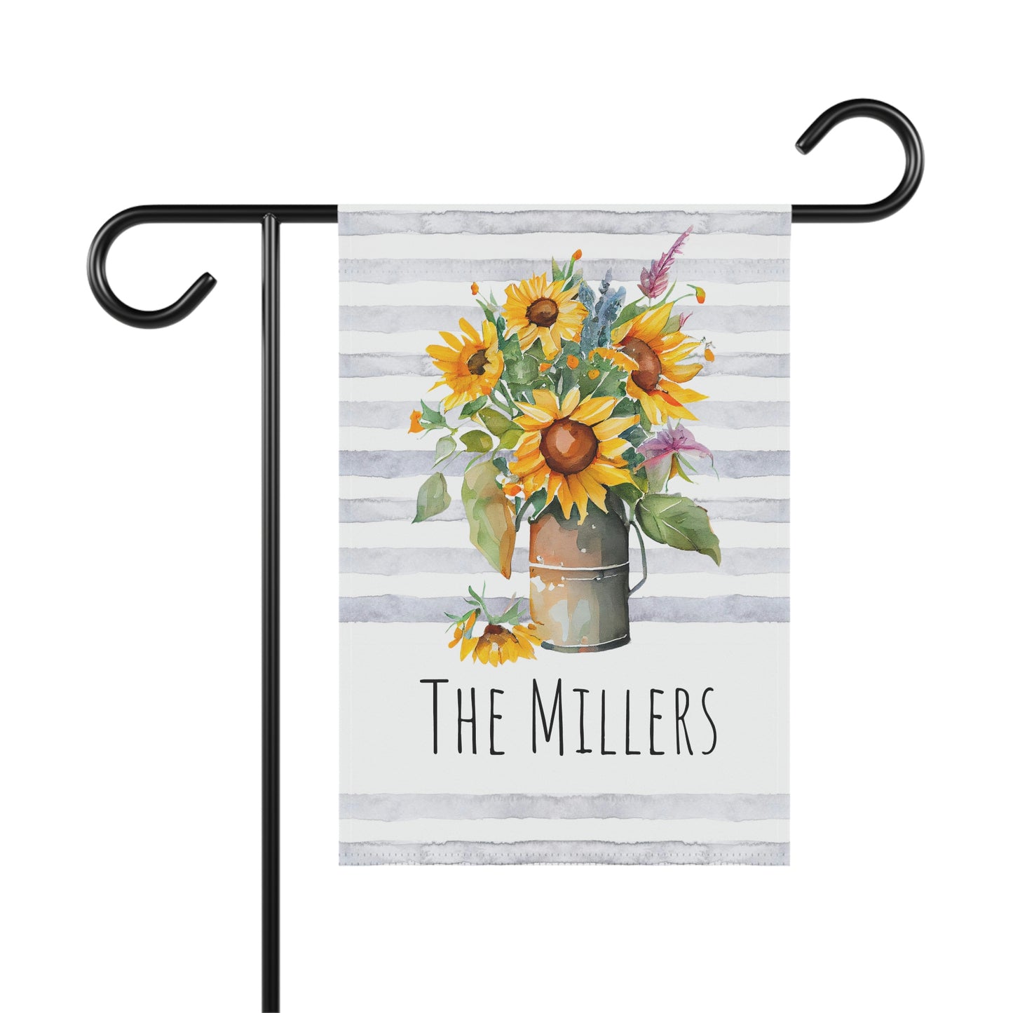 Personalized Sunflower Summer Garden Flag