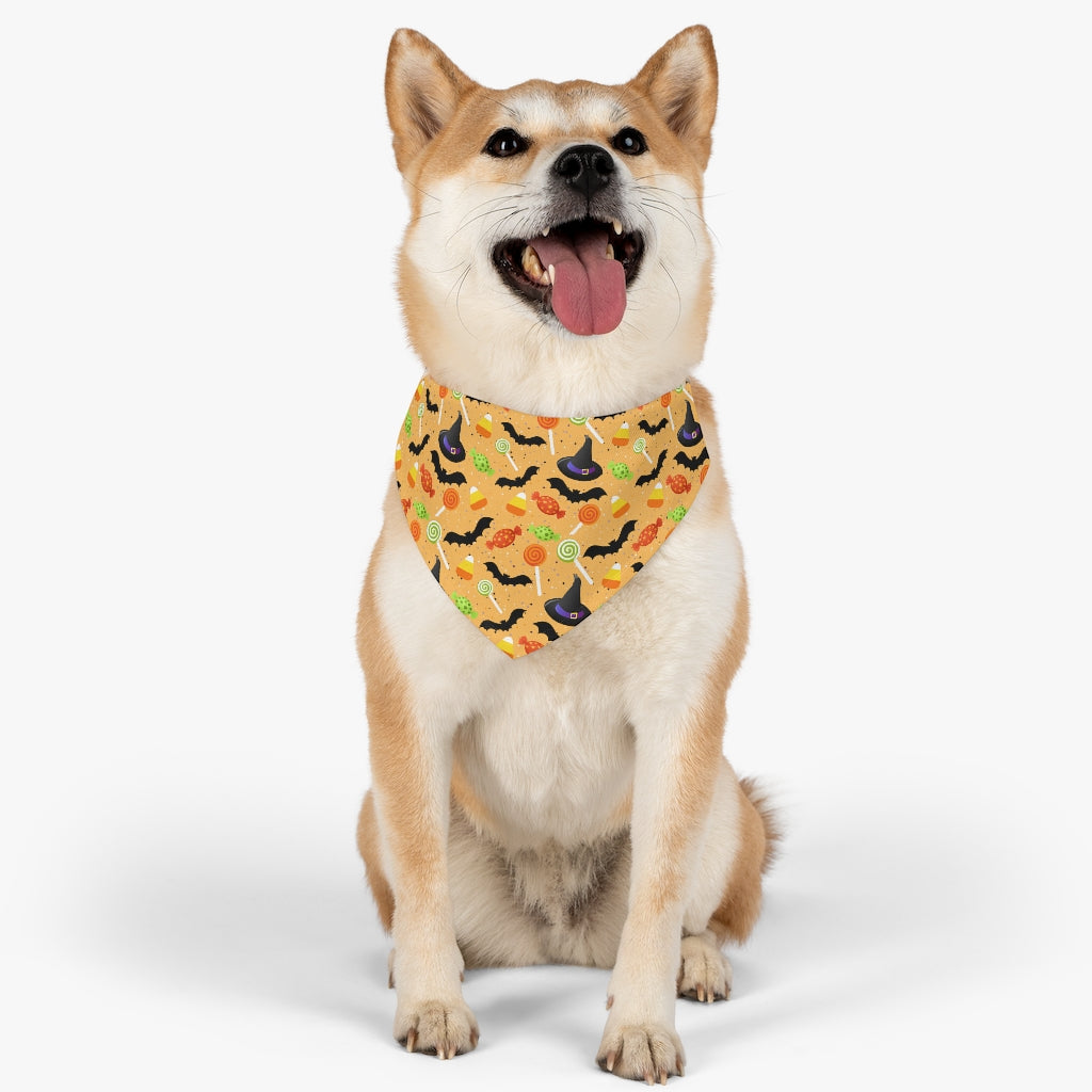 Halloween Pet Bandana Collar, Spiderweb Pet Bandana, Spooky Pet Collar, Pet trick or treat Pets