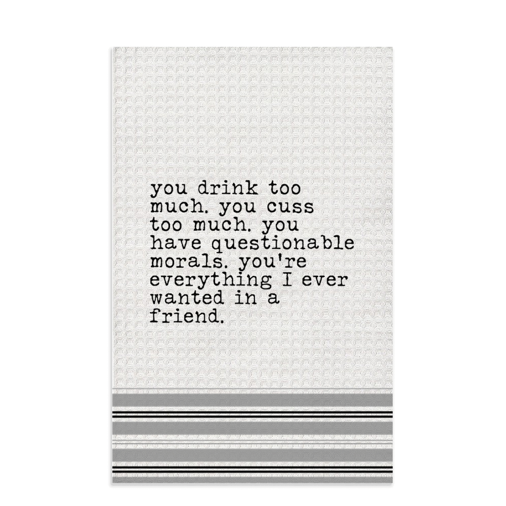 Questionable Morals Dish Towels Dish Towel