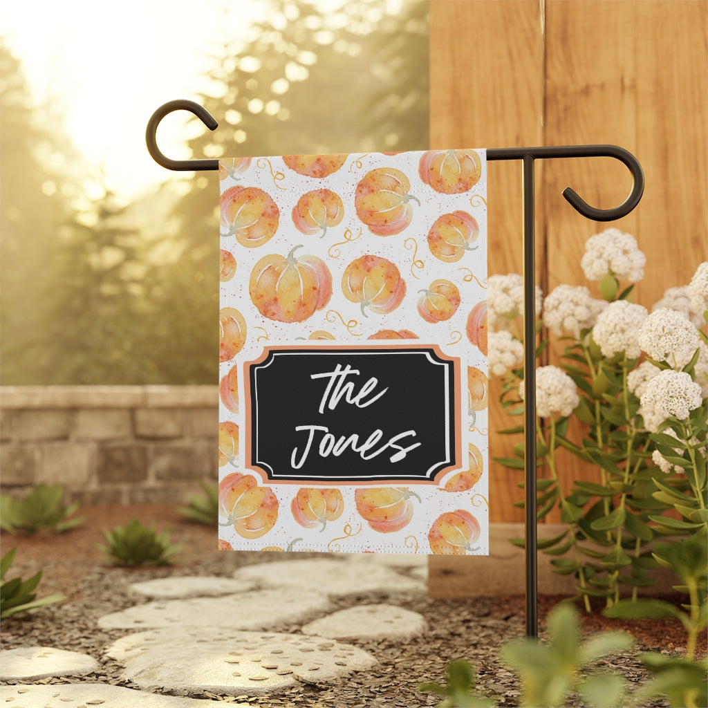 Personalized Fall Pumpkin Garden Flag Home Decor