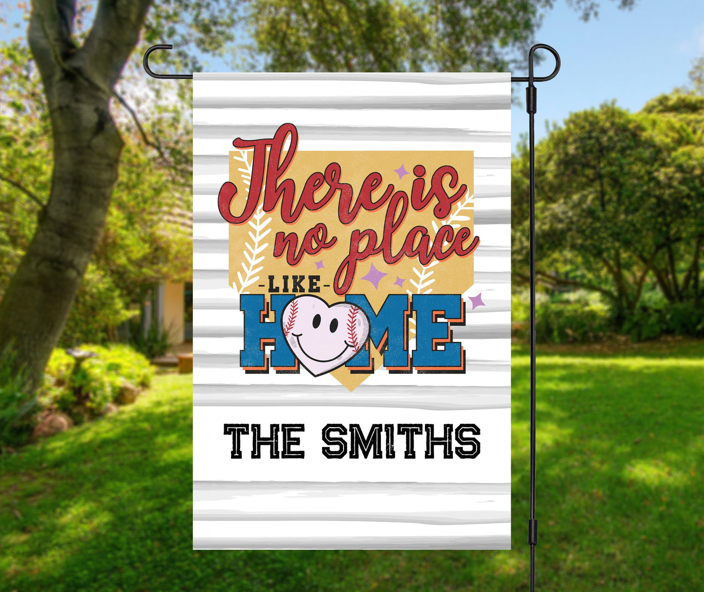 No Place Like Home Baseball Garden Flag Flags
