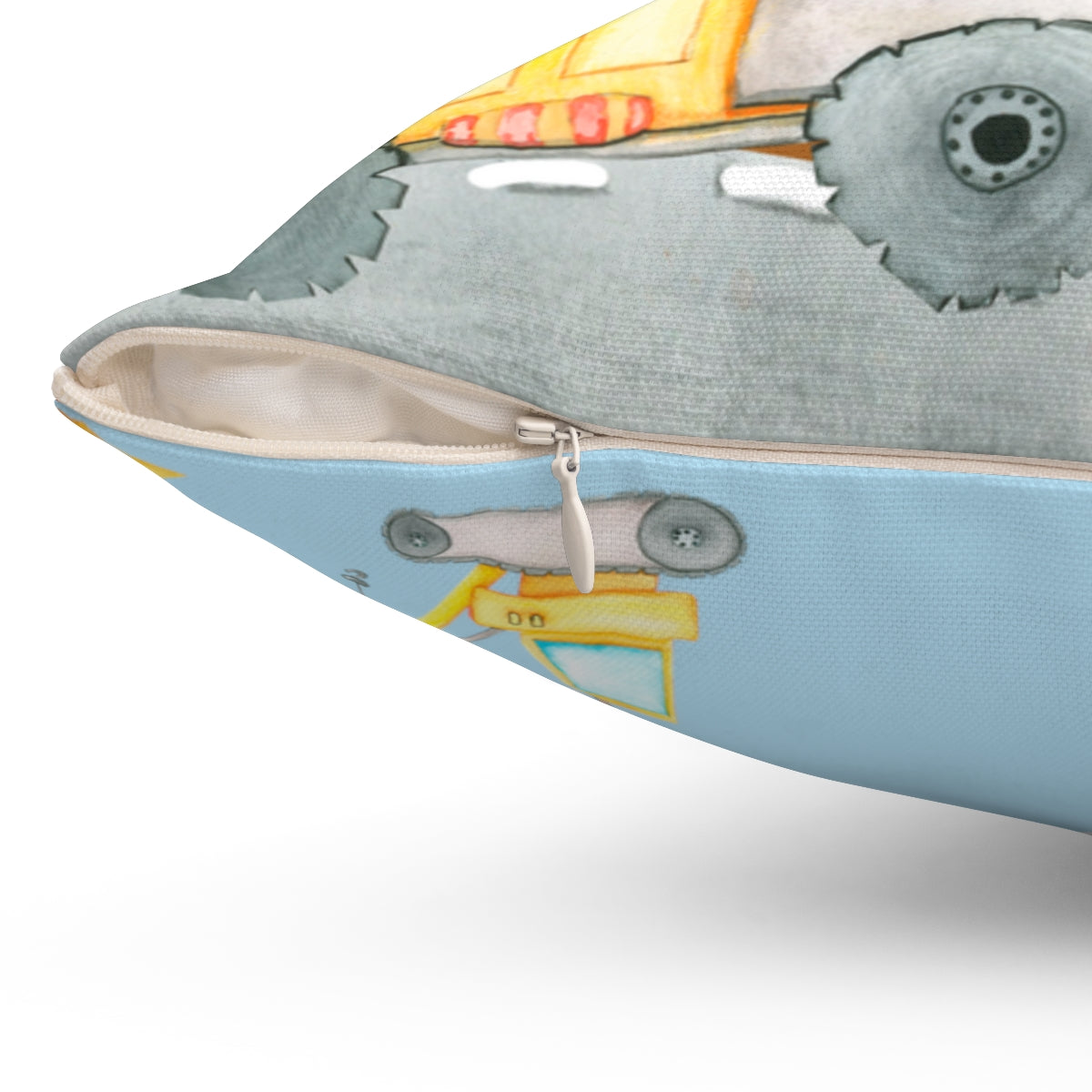 Grandson Construction Themed Pillow From Grandma