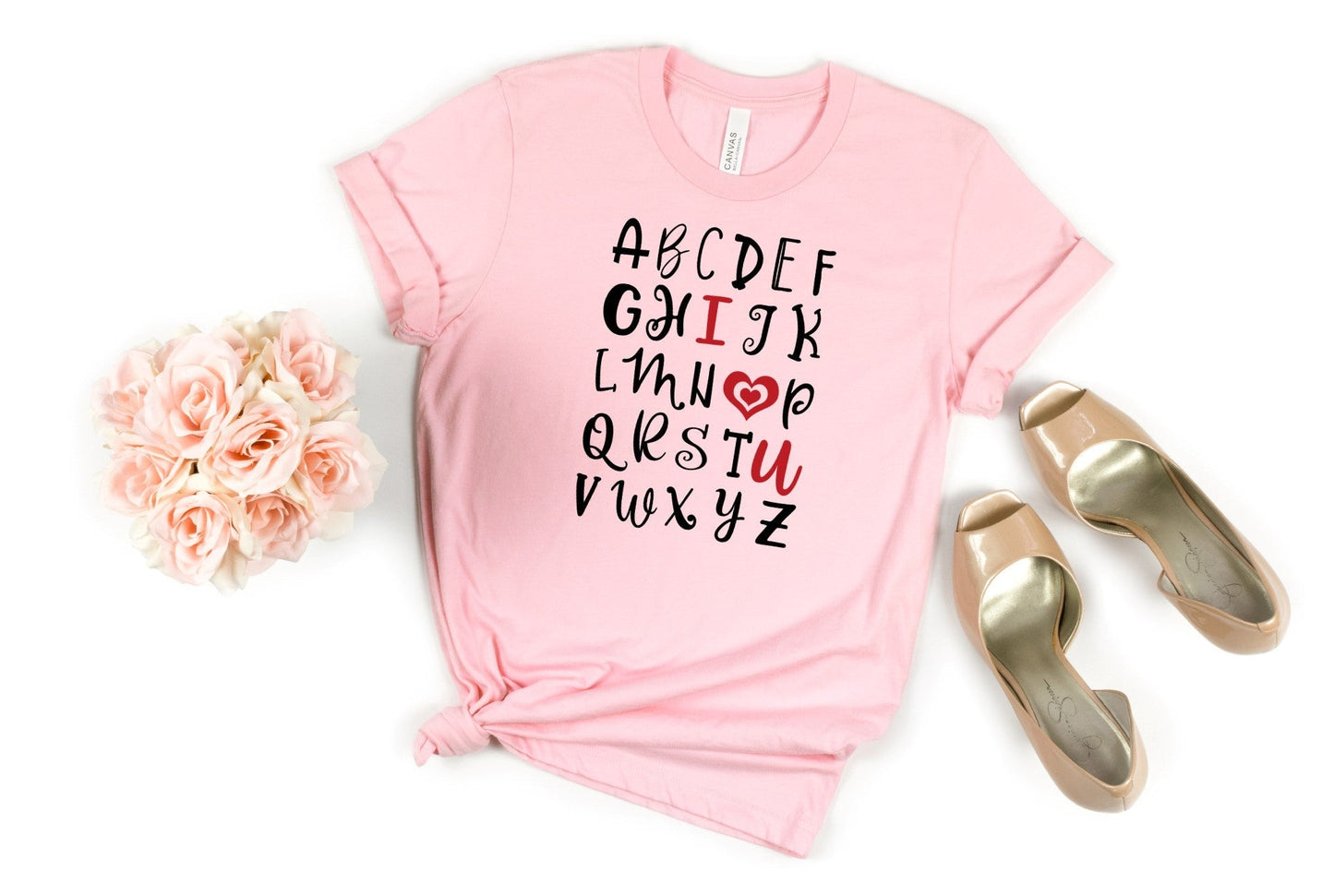 Valentine's Day TShirt, Teacher Valentines Day Shirt, I Love You Shirt, Preschool Valentine Teacher Shirt, Matching Teacher Shirt T-Shirt