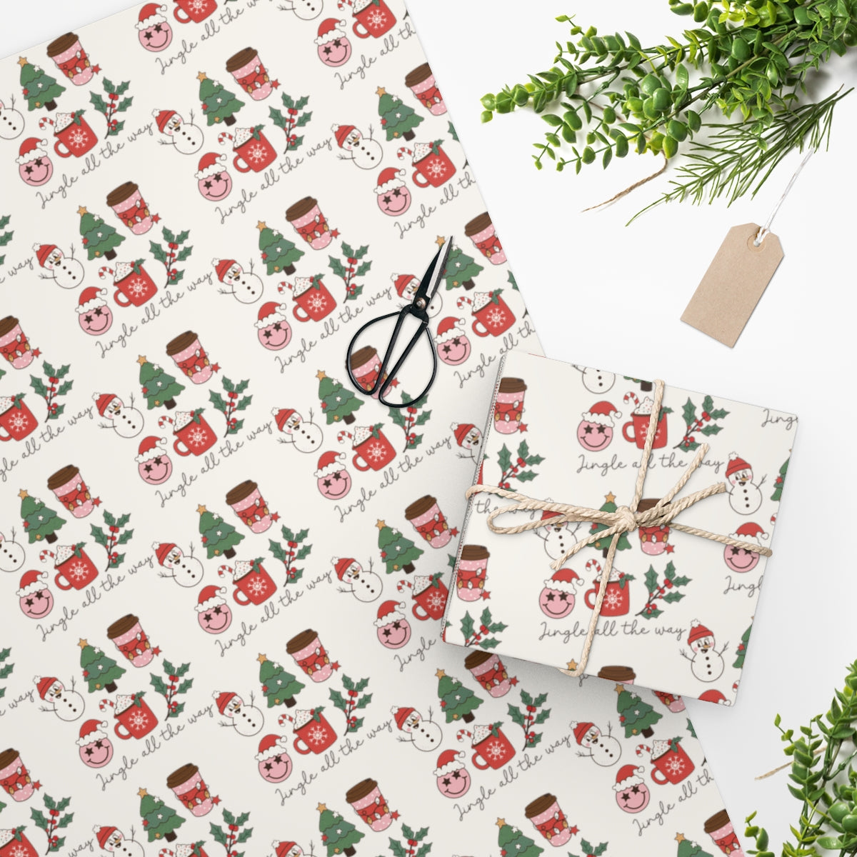 Retro Christmas Wrapping Paper