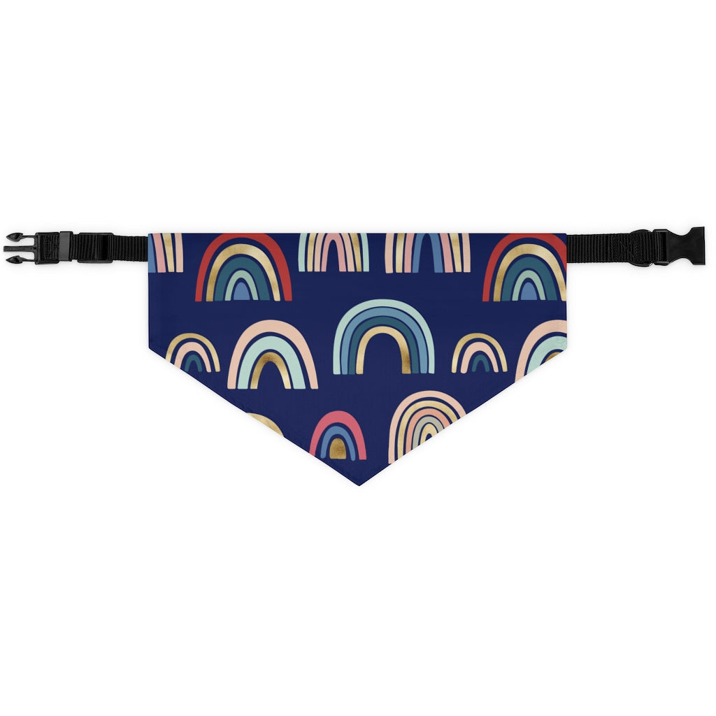 Boho Rainbow Pet Bandana Collar Pets
