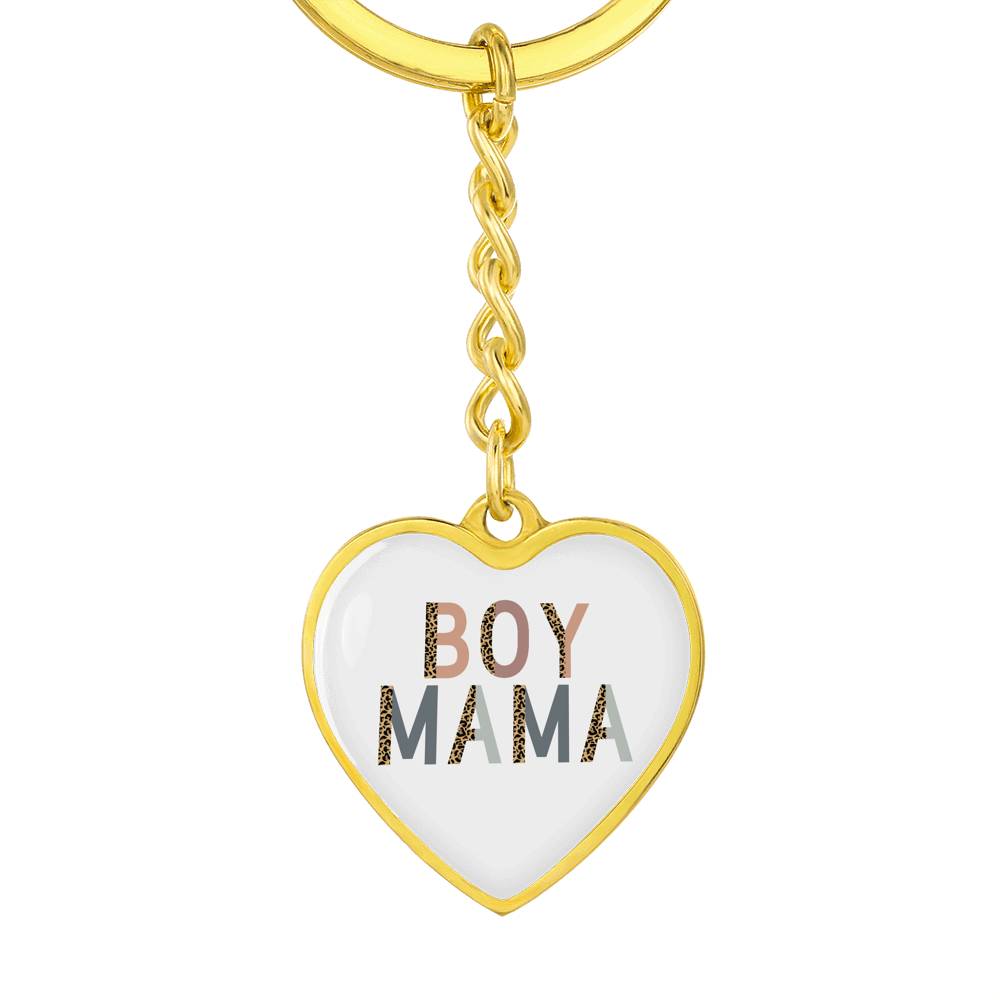 Boy Mama Key Chain, Boy Mama Gift, Leopard Boy Mama, Gift for Boy Mom, New Mom Gift Jewelry