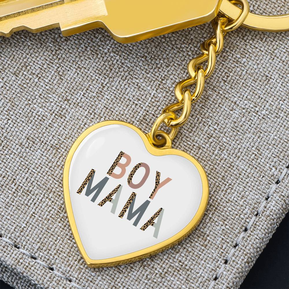 Boy Mama Key Chain, Boy Mama Gift, Leopard Boy Mama, Gift for Boy Mom, New Mom Gift Jewelry
