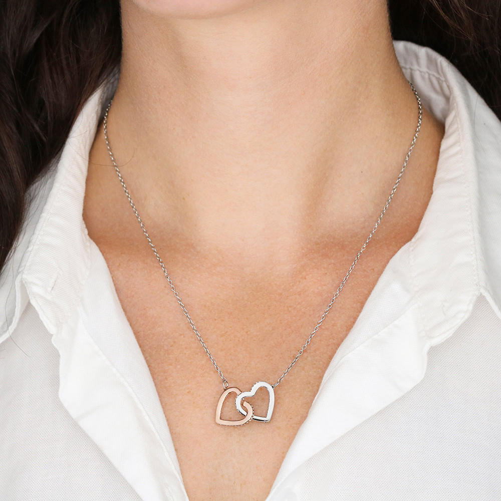 Grandmother & Granddaughter Necklace, Grandma Gift, Granddaughter Gift, Jewelry for Family, Birthday Gift, Rose, Silver Jewelry