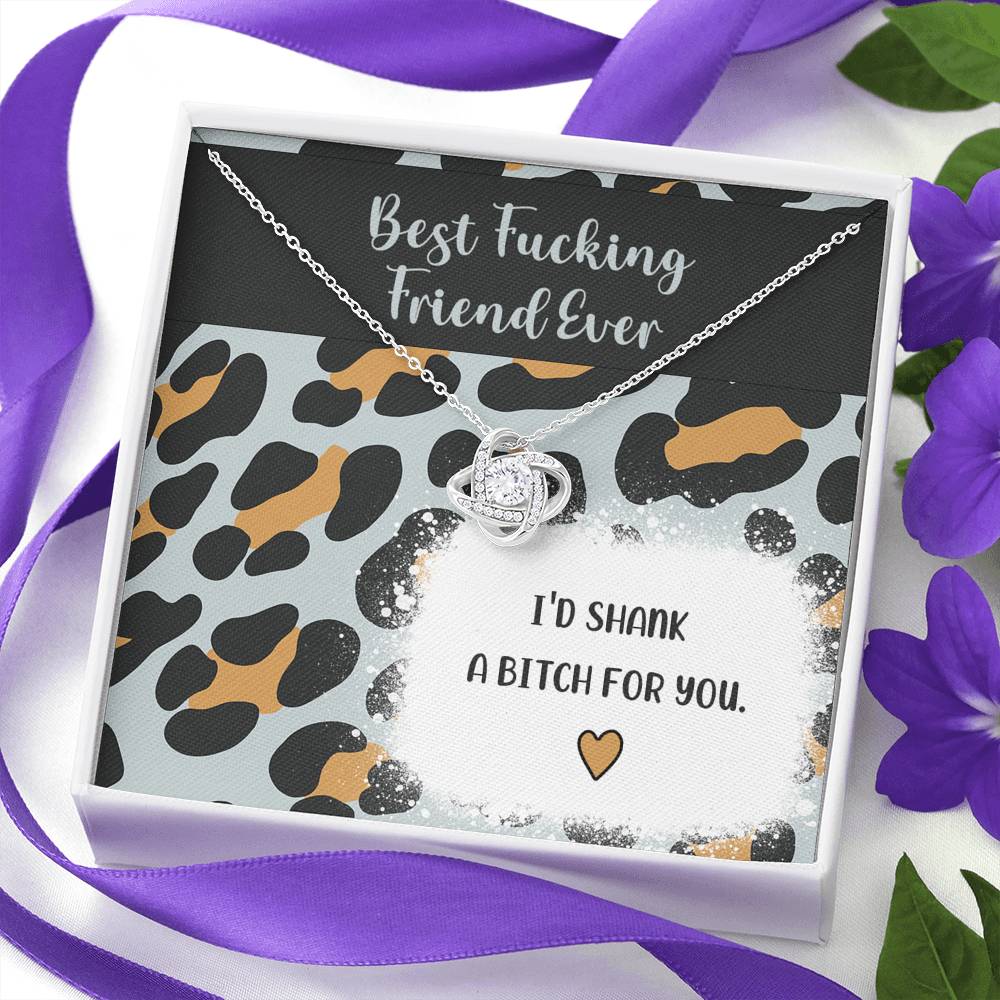 Best Fucking Friend Ever Knot Necklace Jewelry