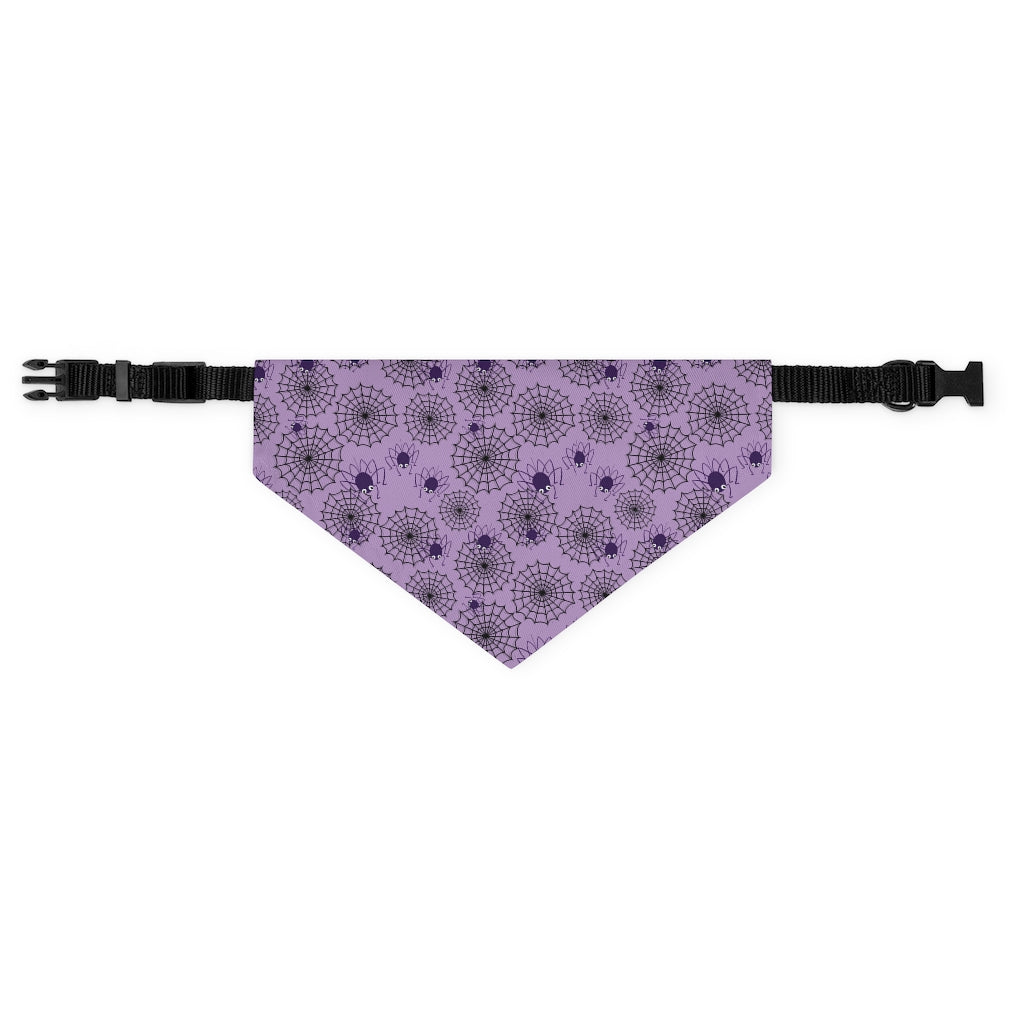 Halloween Pet Bandana Collar, Spiderweb Pet Bandana, Spooky Pet Collar Pets