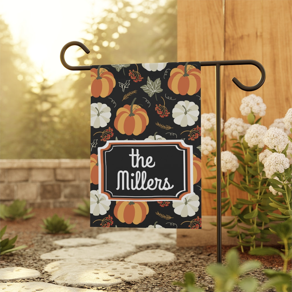Personalized Pumpkin Garden Flag Home Decor