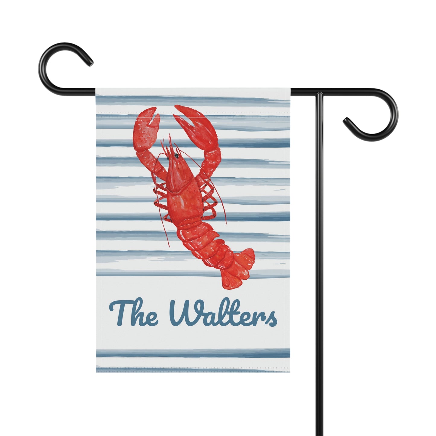 Personalized Lobster Nautical Summer Garden Flag