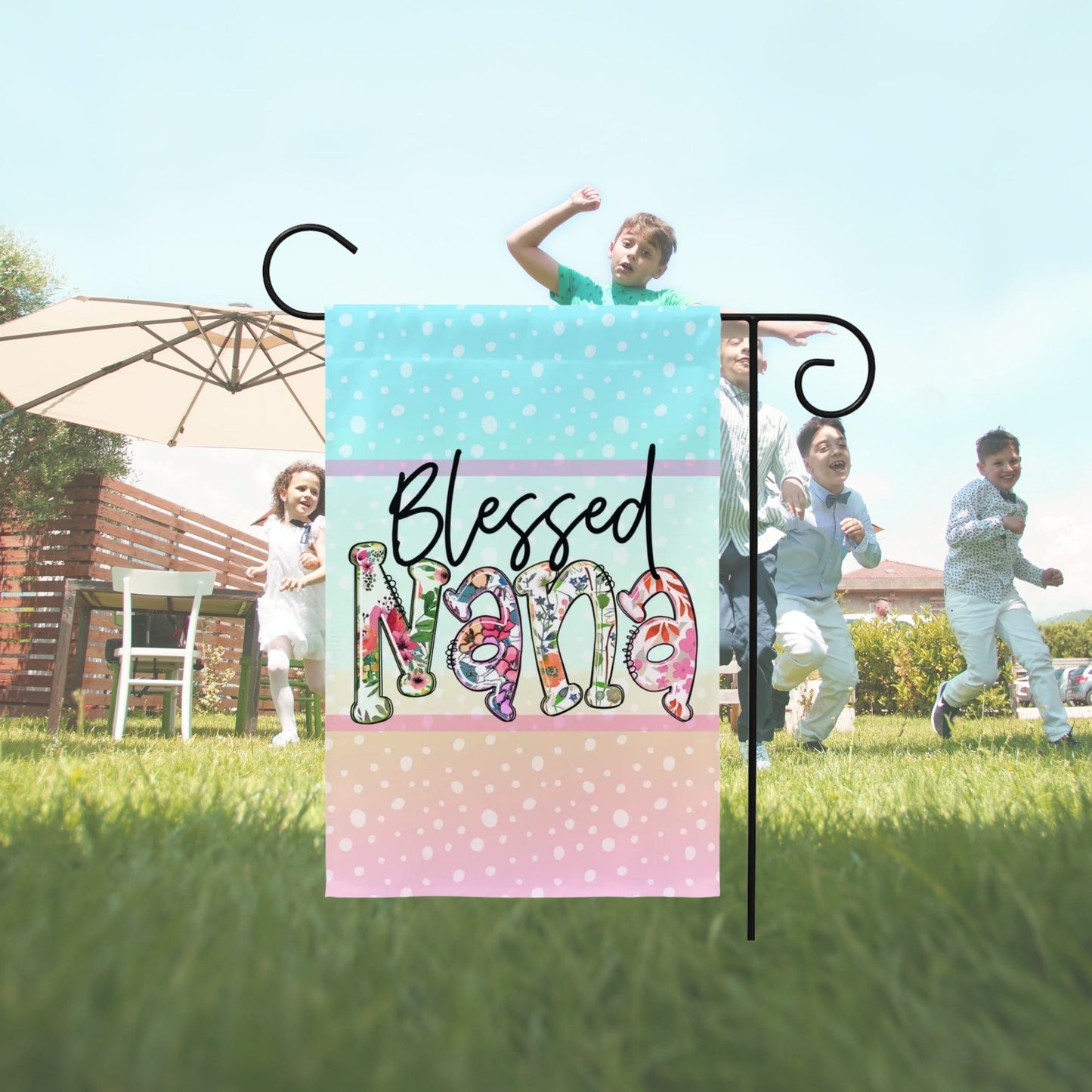 Blessed Nana Garden Flag Flag