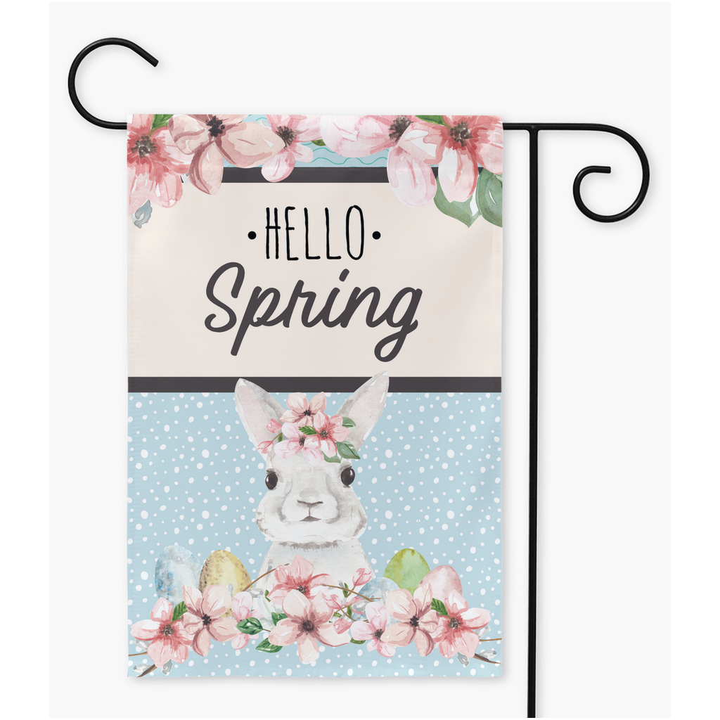 Hello Spring Garden Flag Flag