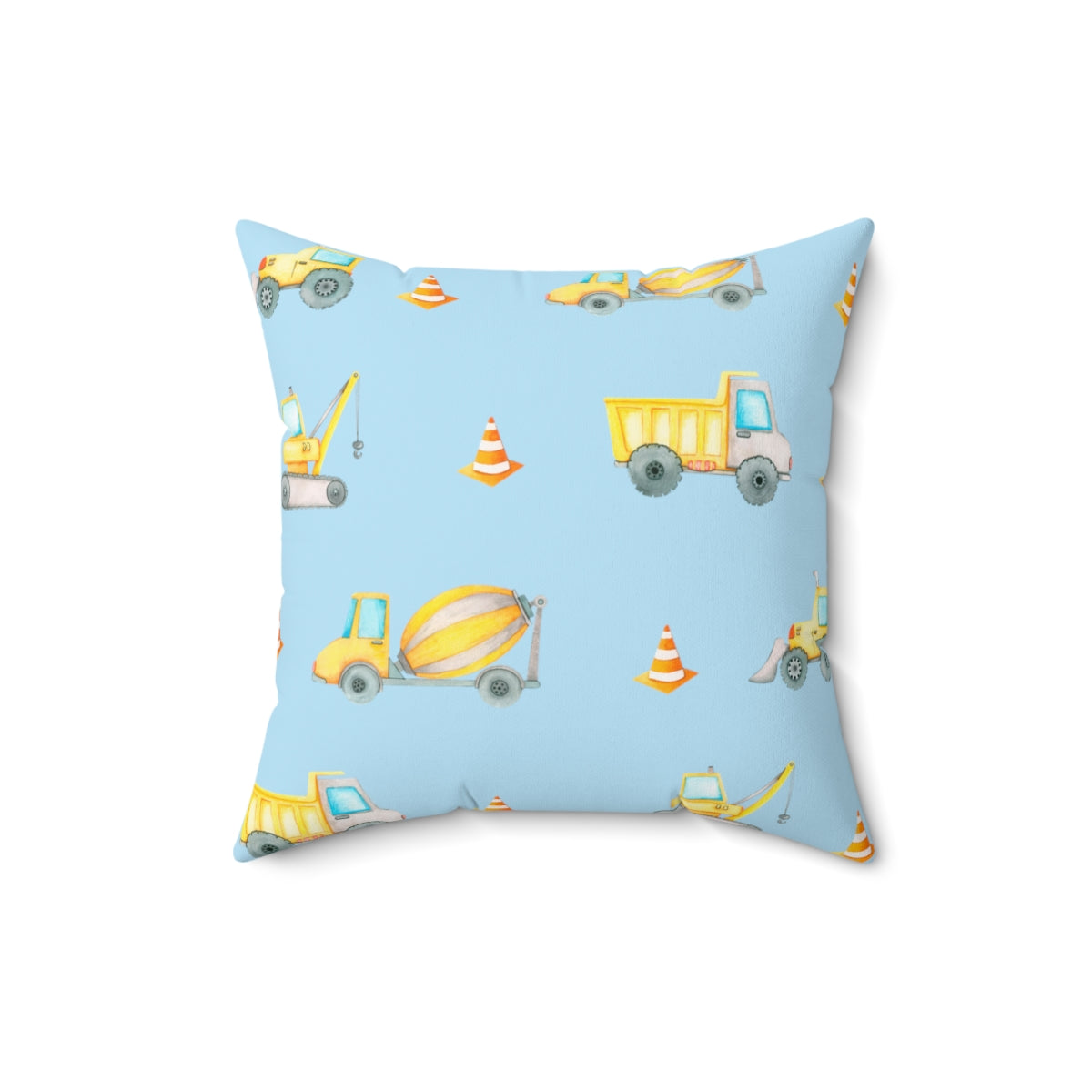 Grandson Construction Themed Pillow From Grandma