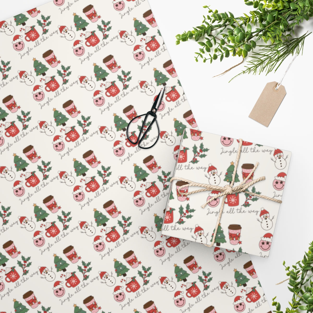 Retro Christmas Wrapping Paper