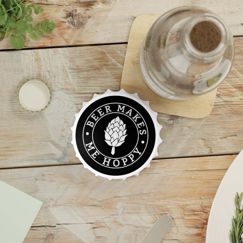 Beer Makes Me Hoppy Bottle Opener, Stocking Stuffer, Beer Gift, Beer Lover Accessories