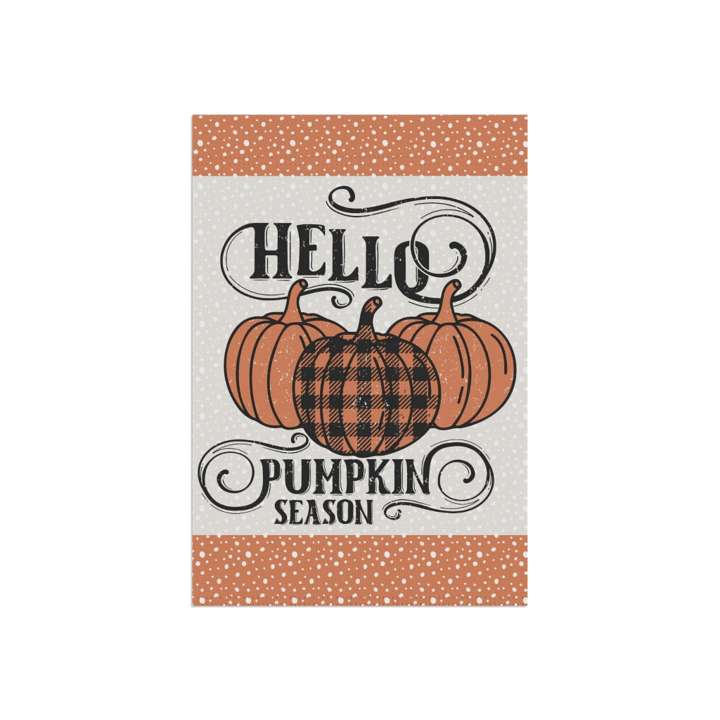Hello Pumpkin Season Garden Flag Home Decor
