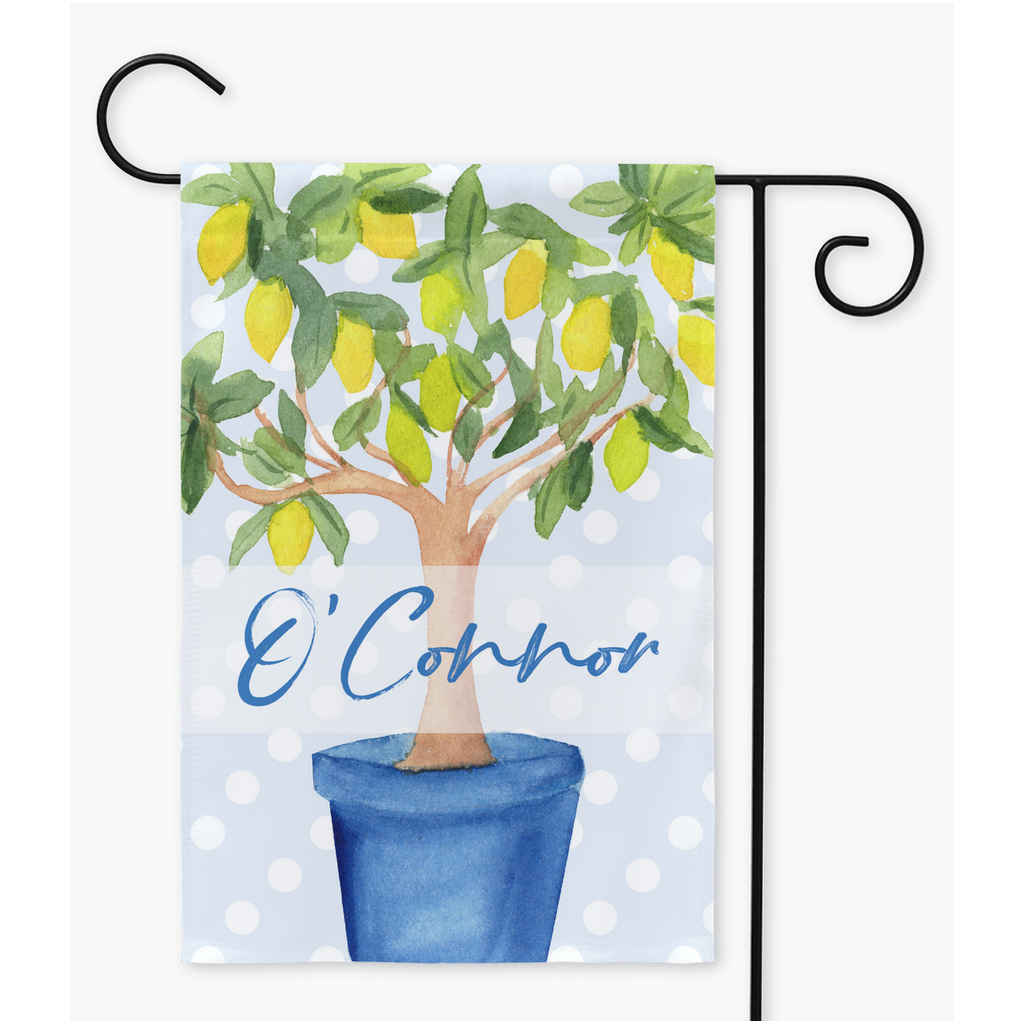 Lemon Tree Garden Flag Flag