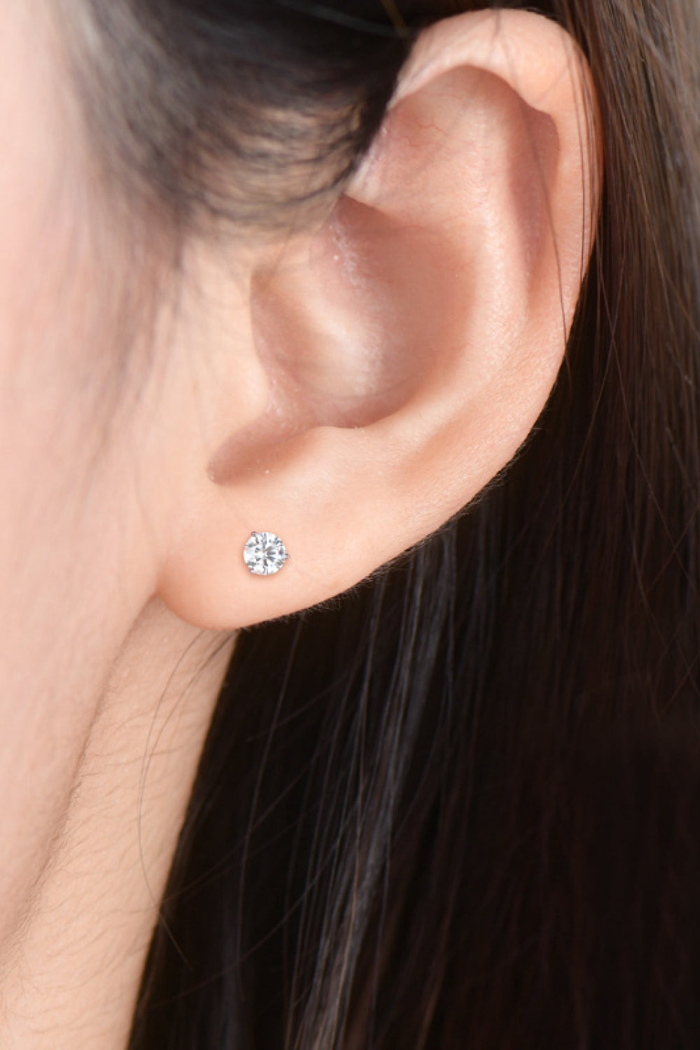 Moissanite 925 Sterling Silver Stud Earrings - Premium Jewelry - Just $71! Shop now at Nine Thirty Nine Design