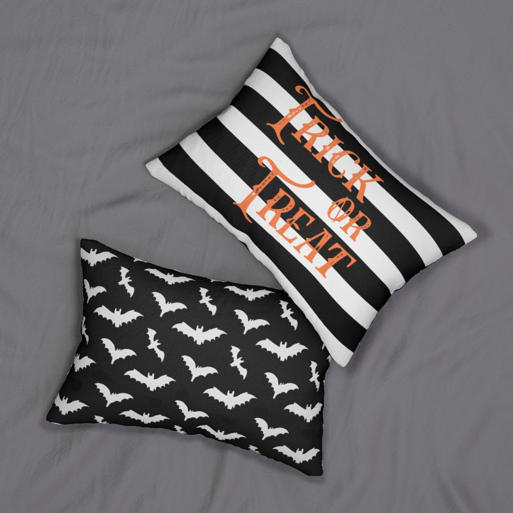 Trick or Treat Lumbar Pillow, Halloween Pillow Home Decor