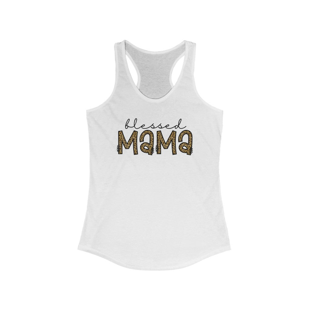 Blessed Mama Women's Racerback Tank Tank Top