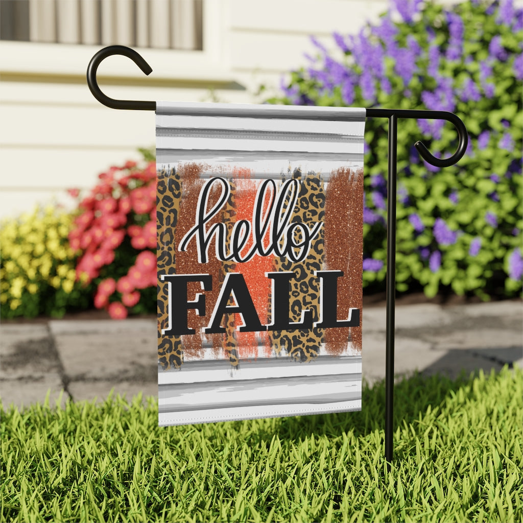 Hello Fall Garden Flag Home Decor