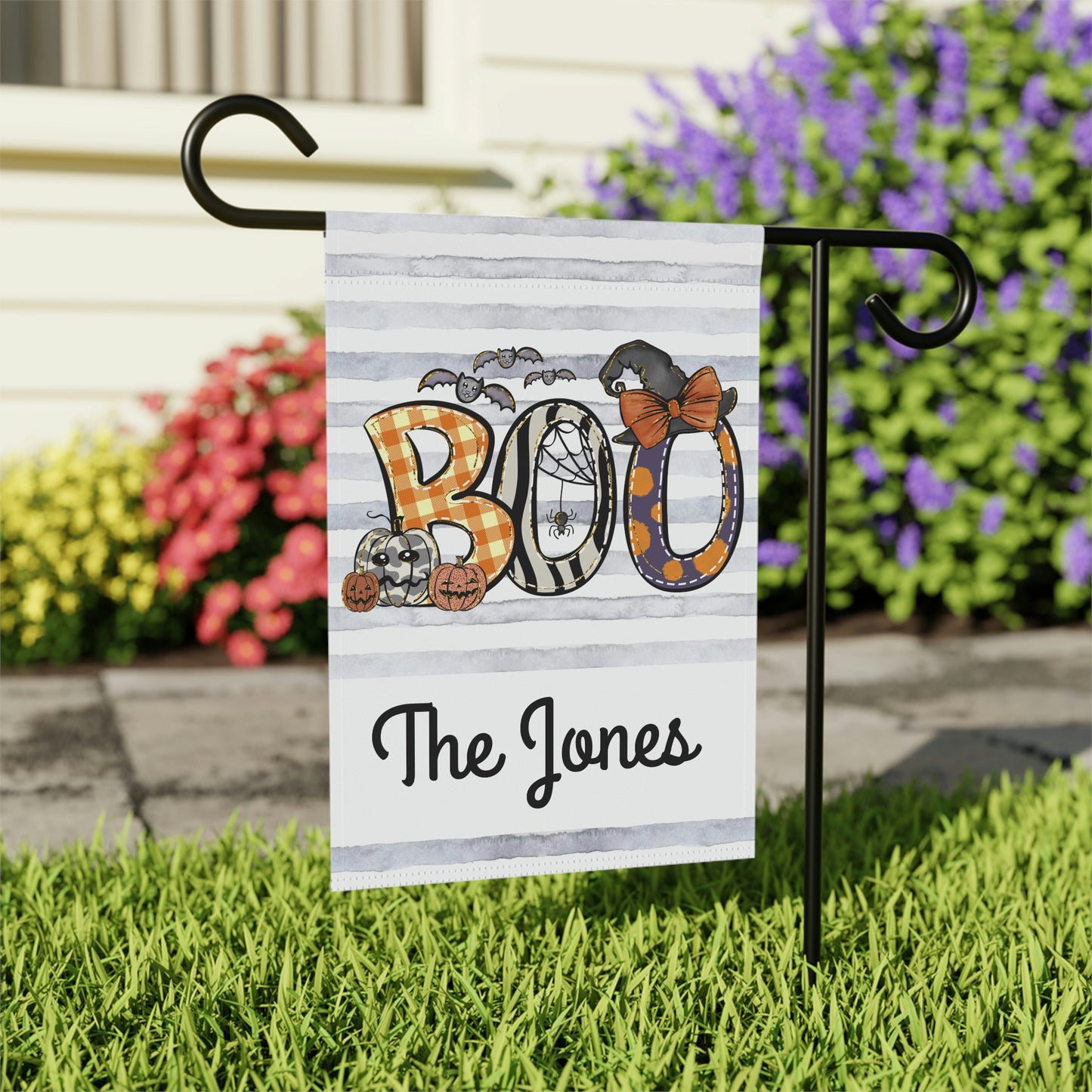 Boo Ghost Halloween Garden Flag