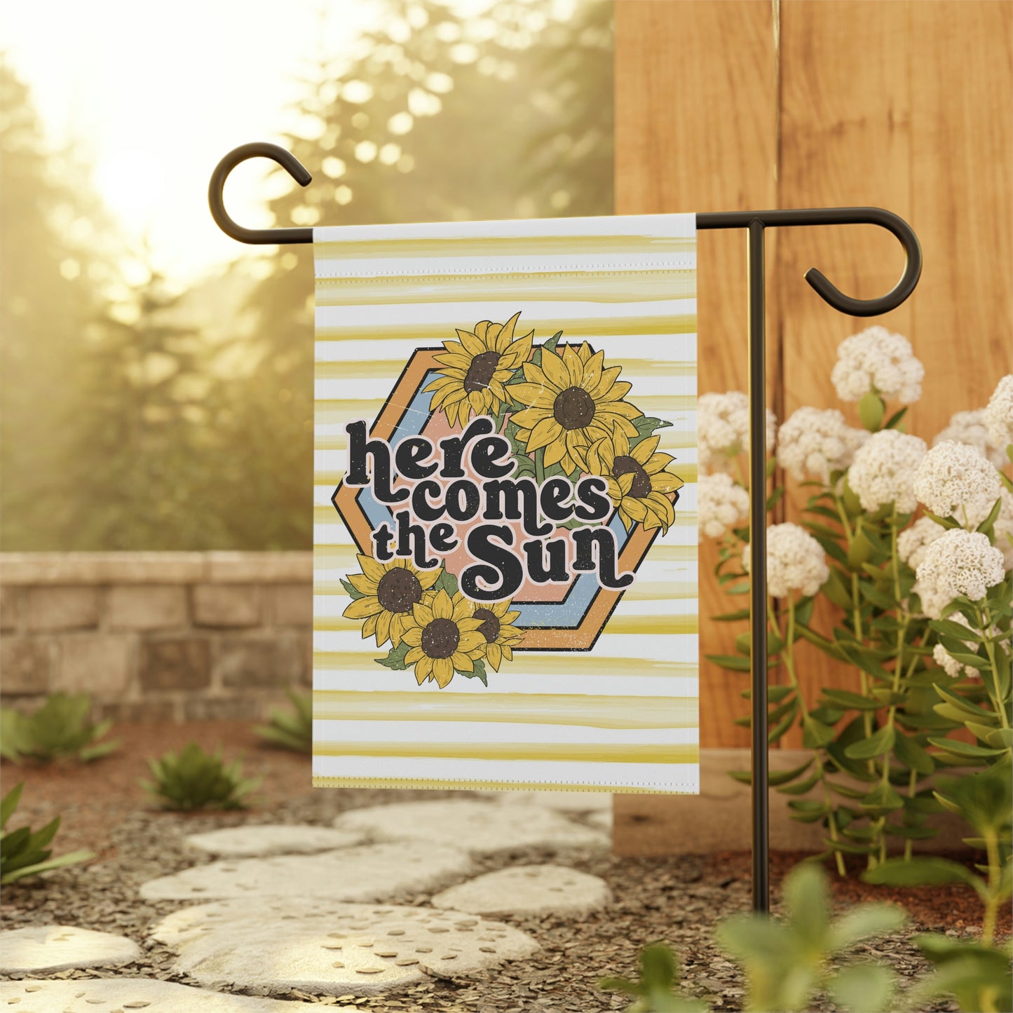 Summer Sunlfower Here Comes The Sun Garden Flag