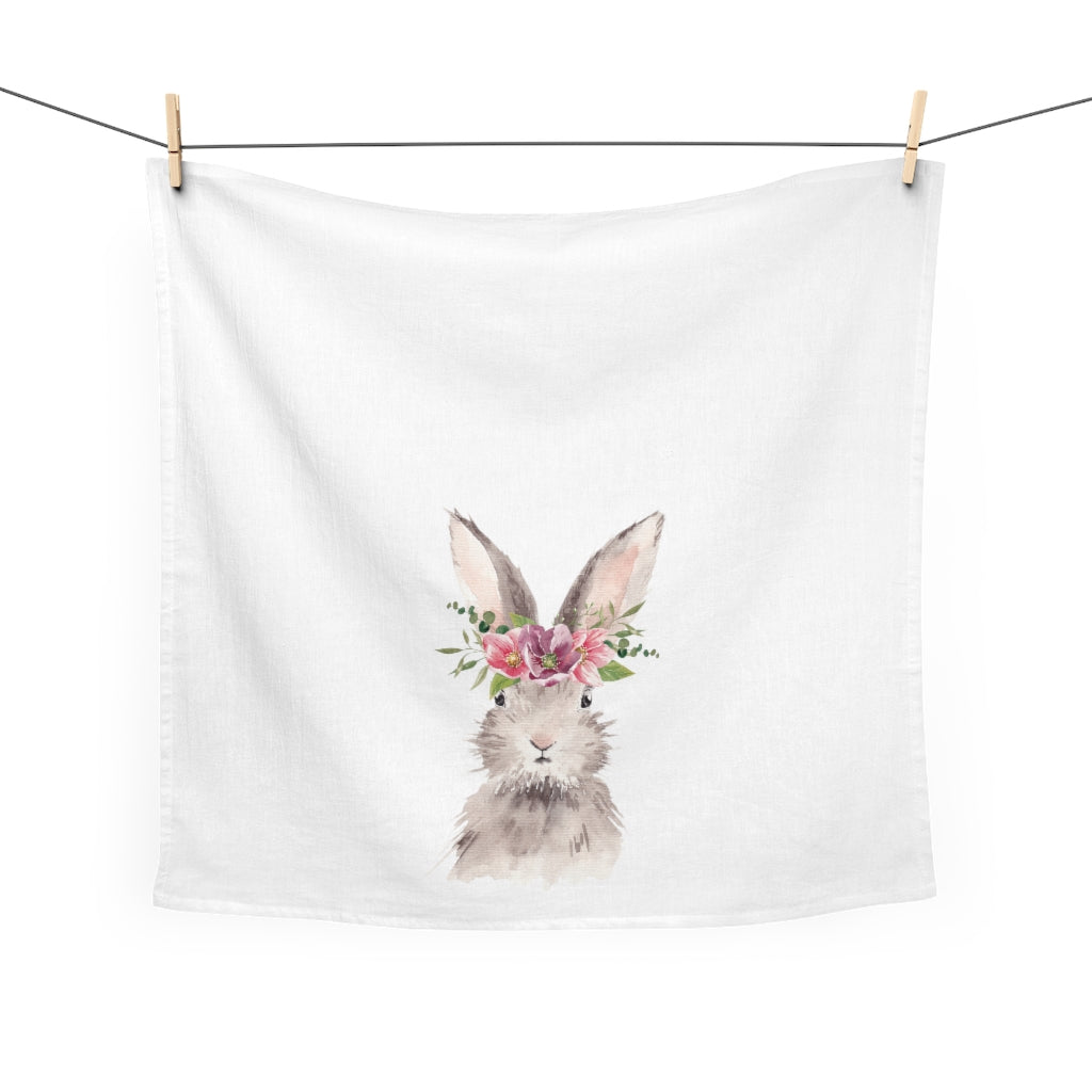 Spring Tea Towel, Easter Bunny Towel, Kitchen Towel, Table Linens, Easter Party Decor, Happy Easter, Easter Gift Spring Decor, Dish Towel Home Decor