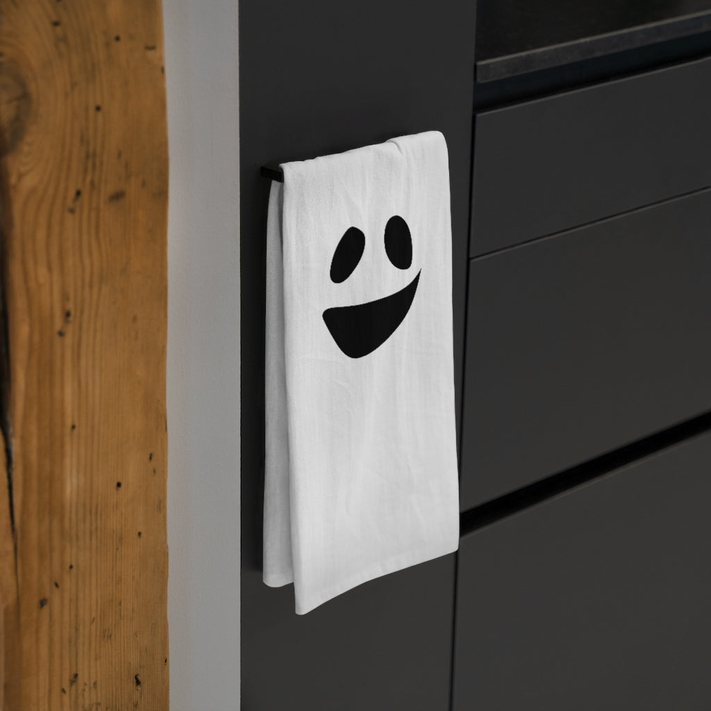 Ghost Tea Towel, Halloween Tea Towel, Fall Decorative Towel, Halloween Kitchen Decor, Spooky Towel, Hand Towel Home Decor