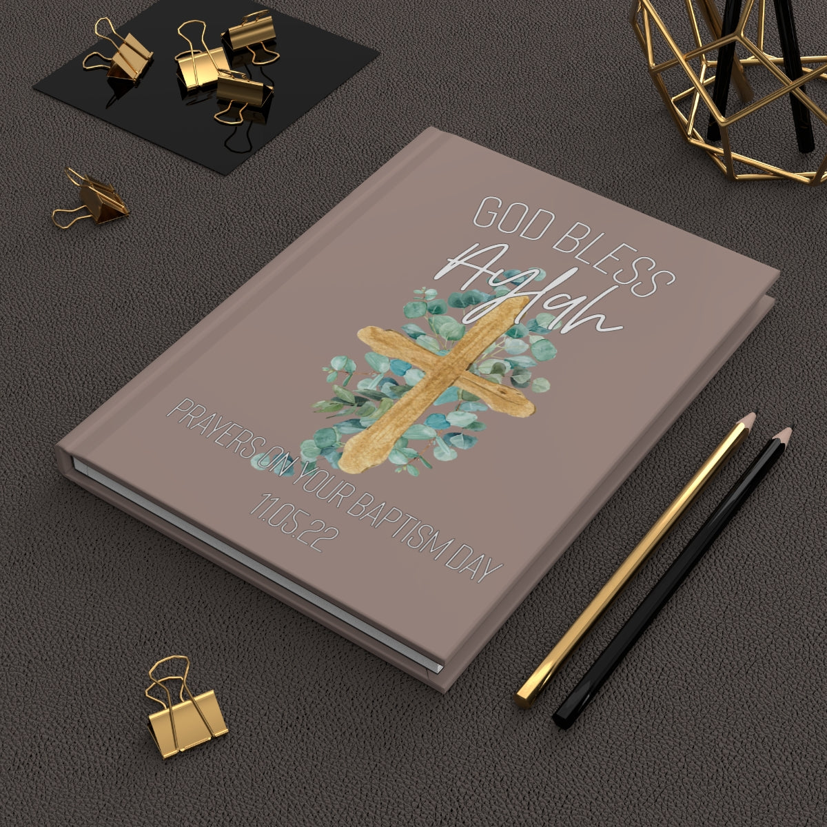 Personalized Baptism Guest & Prayer Book