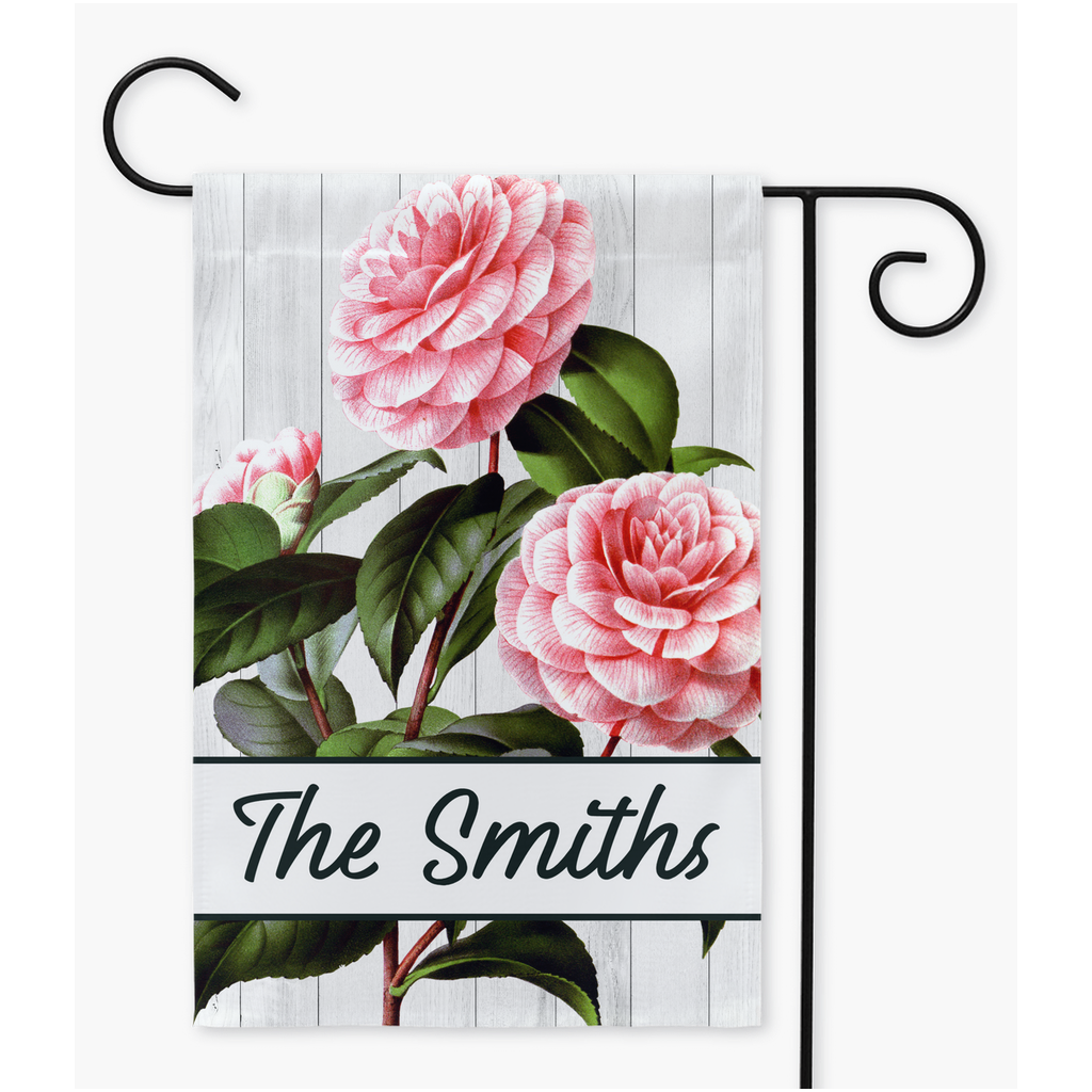 Peony Garden Flag Flag