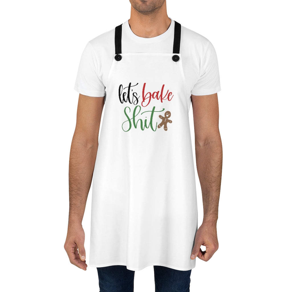 Lets Bake Shit Apron, Christmas Cookie Apron, Cookie Crew, Christmas Cookie, Christmas Baker Accessories