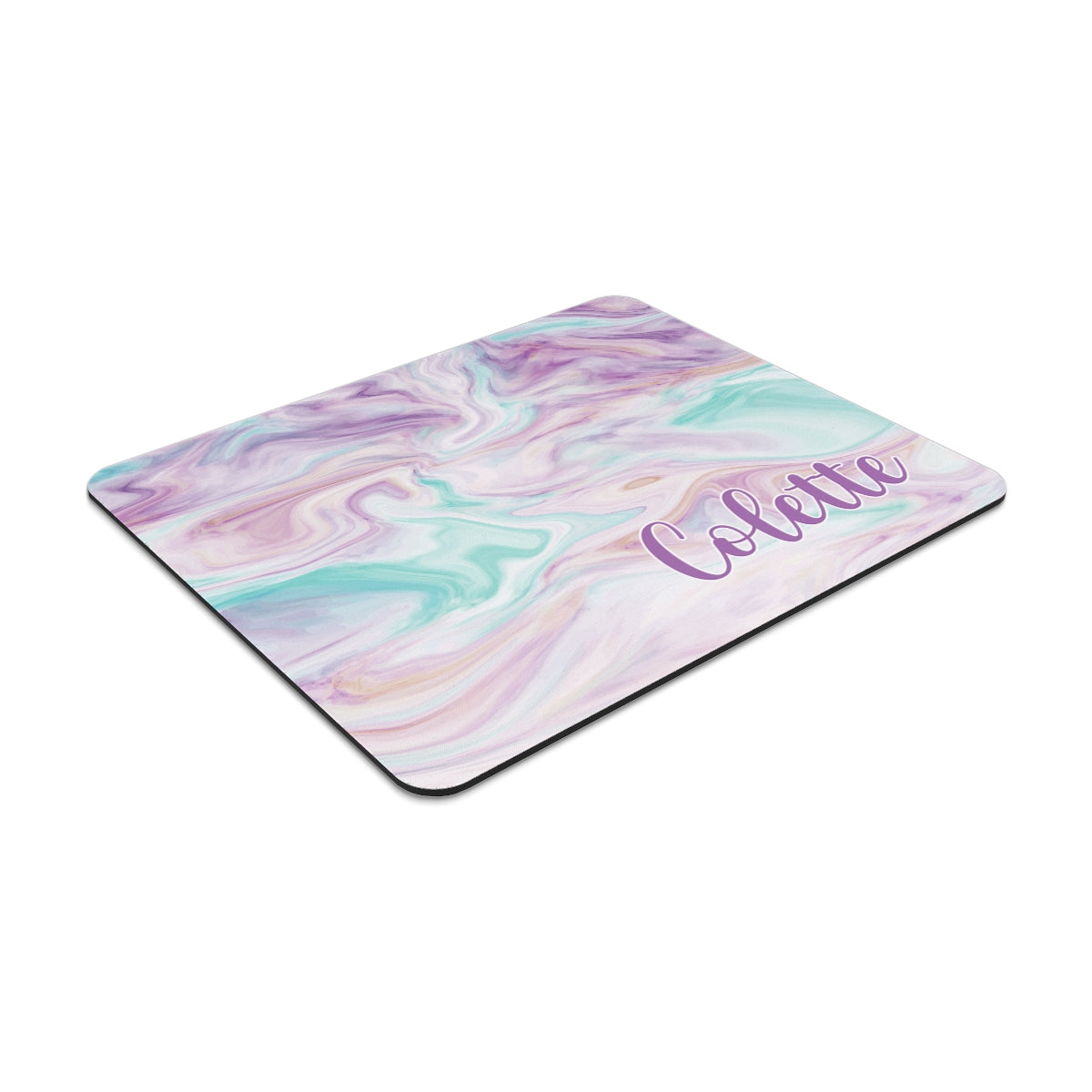 Personalized Purple Marble Mouse Pad