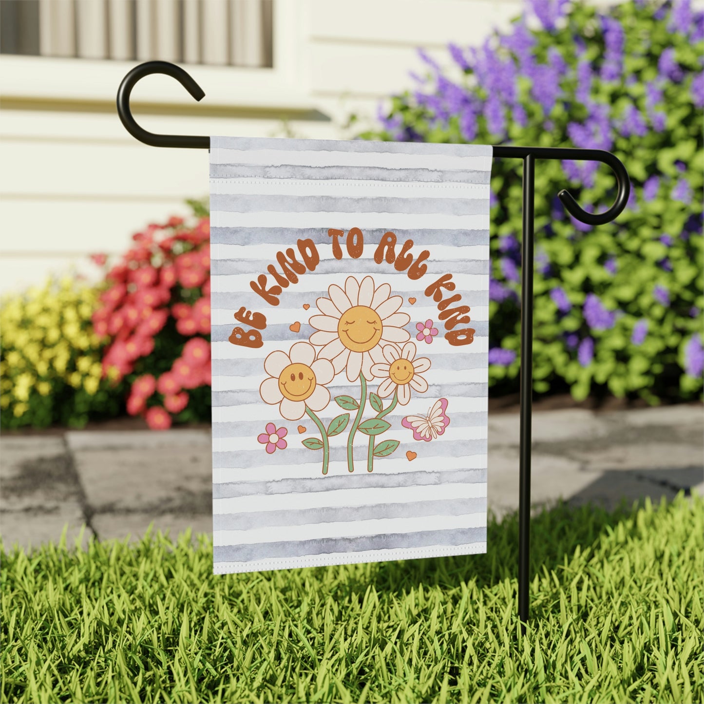 Be Kind To All Kind Positive Spring Summer Garden Flag