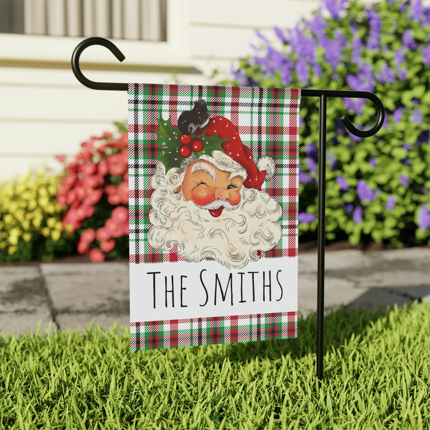Santa Winter Garden Flag