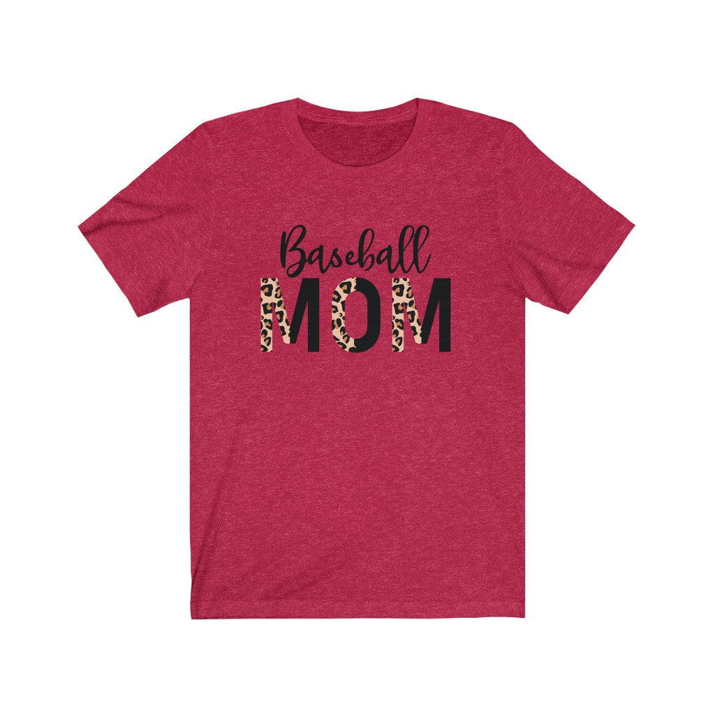 Baseball Mom TShirt, Leopard Baseball Mom Shirt, Game Day Shirt, Sport Mom Shirt T-Shirt