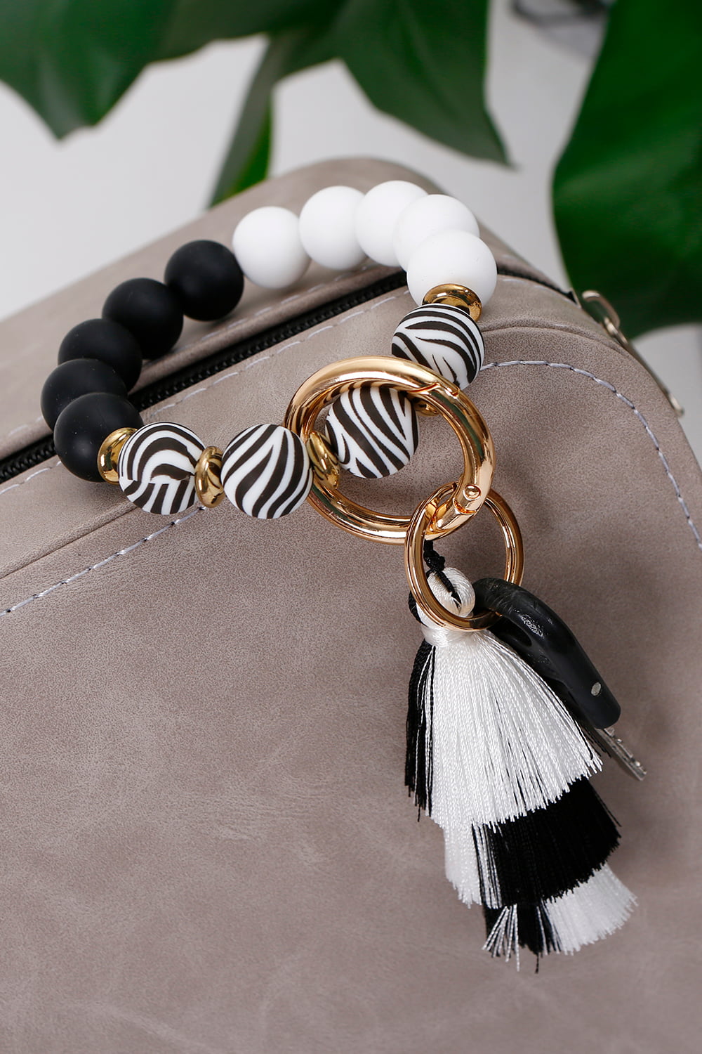 Beaded Keychain with Layered Tassel - Premium Key Chains - Just $12! Shop now at Nine Thirty Nine Design