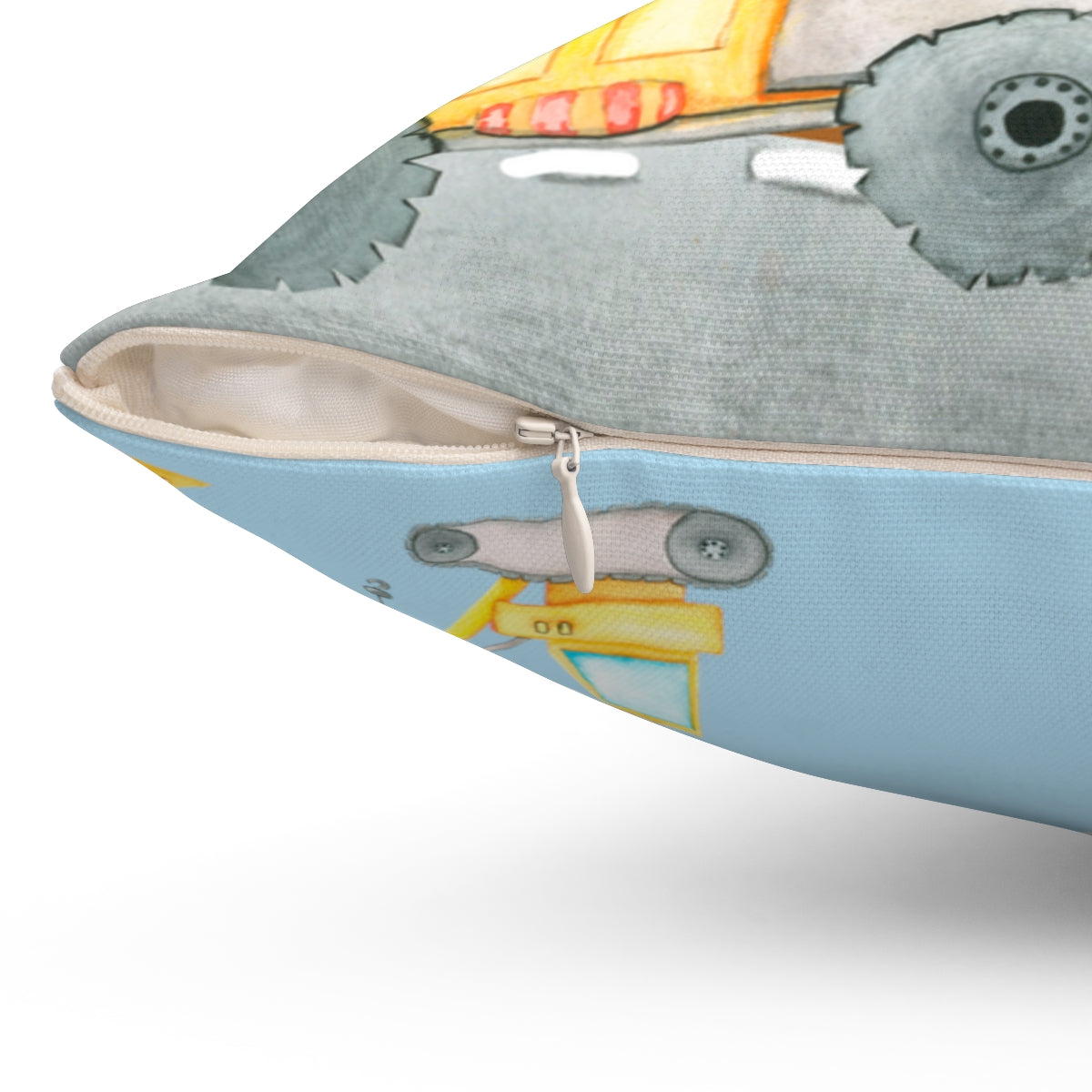 Grandson Construction Themed Pillow From Grandma