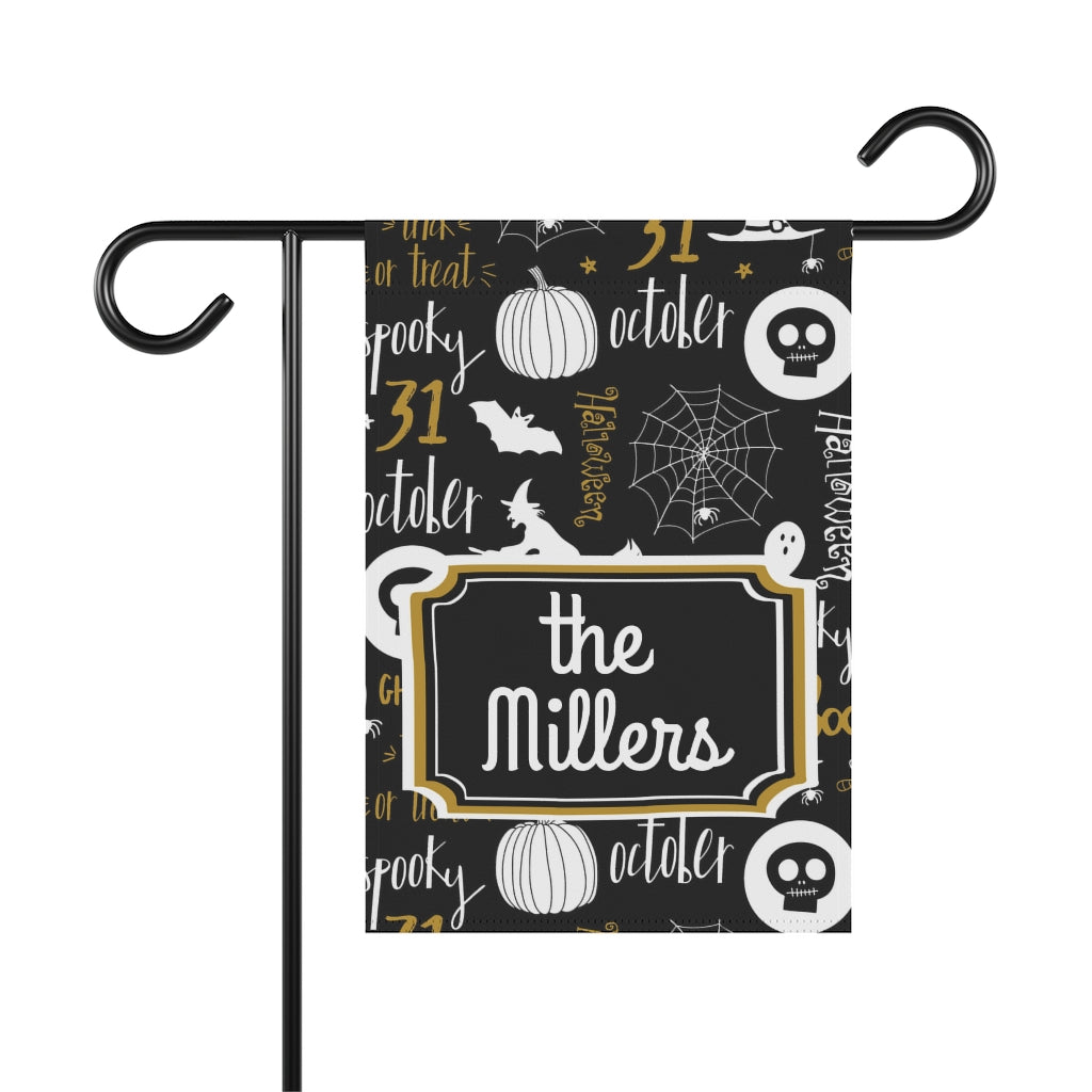 Personalized Halloween Garden Flag Home Decor