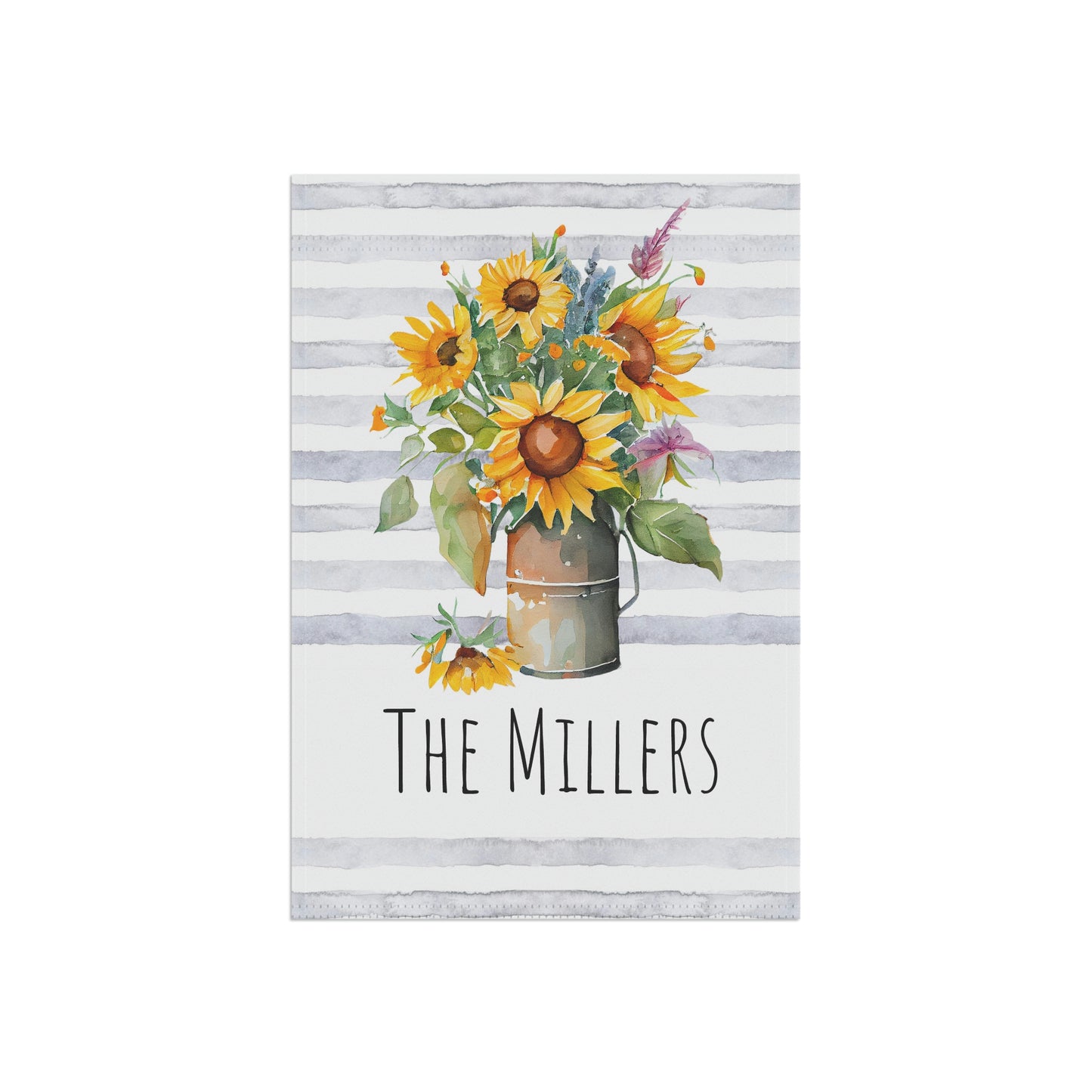 Personalized Sunflower Summer Garden Flag