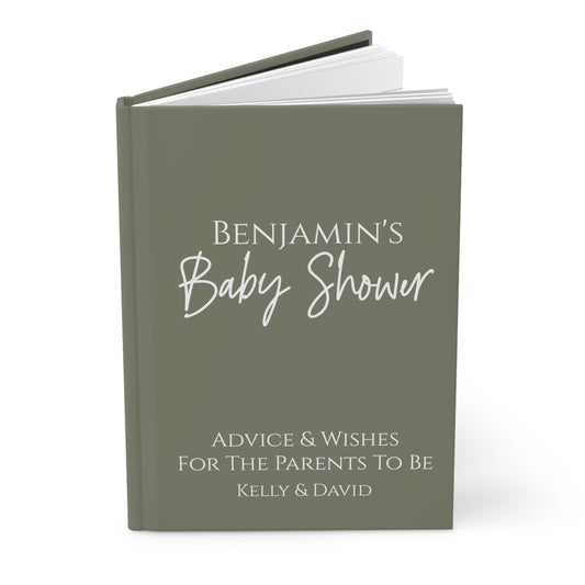 Baby Shower Personalized Guest Book -Advice and Wishes