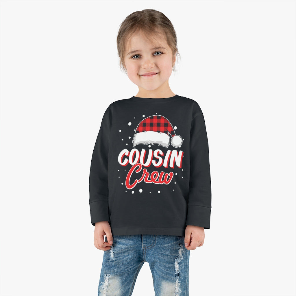 Christmas Cousin Crew Long Sleeve Tee - Toddler Kids clothes