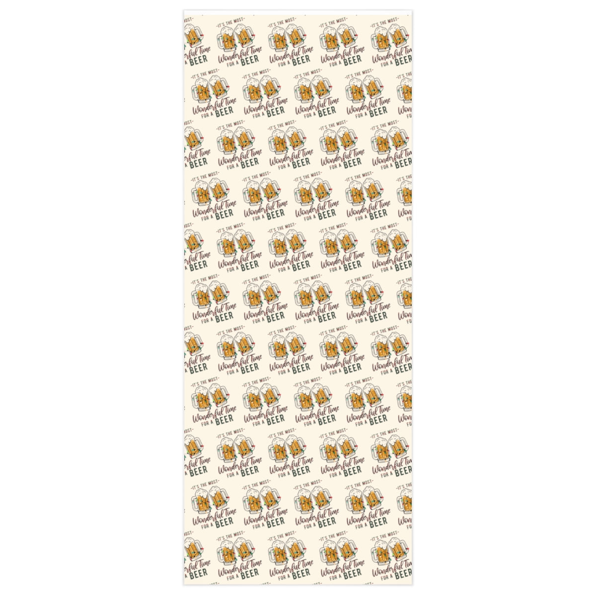 Most Wonderful Time for a Beer Christmas Gift Wrap
