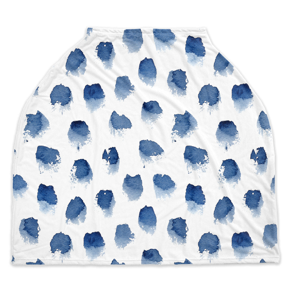 Blue Dot Nursing Cover, Breastfeeding Cover, Nursing Cover Up, New Baby Gift, Infinity Scarf, Car Seat Cover, Shopping Cart Nursing Cover