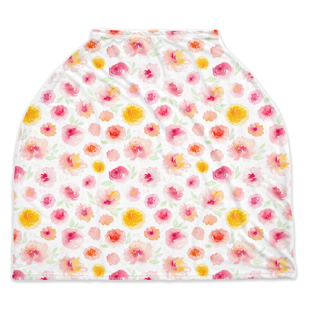 Floral Nursing Covers, Breastfeeding Cover, Nursing Cover Up, New Baby Gift, Infinity Scarf, Car Seat Cover, Shopping Cart Cover, Watercolor Nursing Cover
