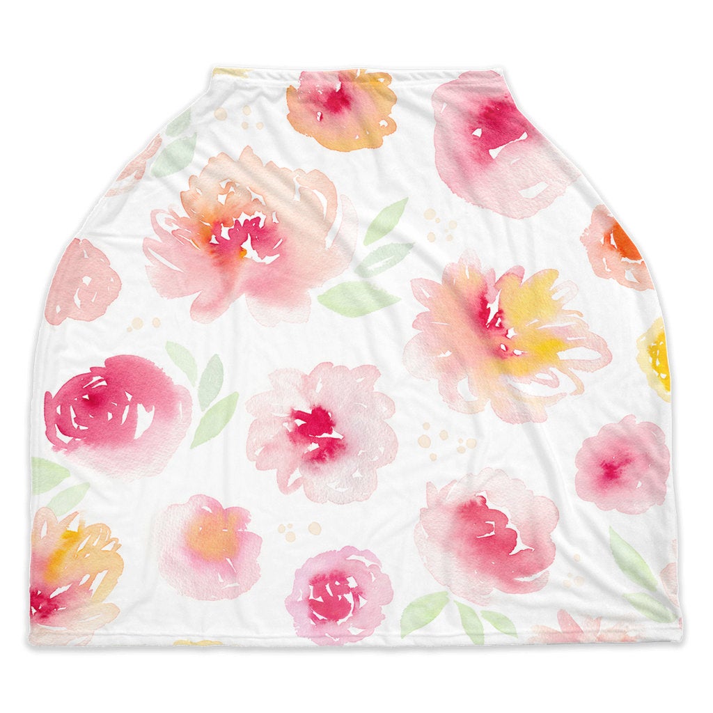 Floral Nursing Covers, Breastfeeding Cover, Nursing Cover Up, New Baby Gift, Infinity Scarf, Car Seat Cover, Shopping Cart Cover, Watercolor Nursing Cover