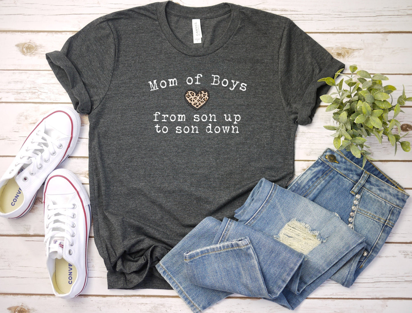 Son Up to Son Down TShirt, Boy Mom Shirt, Mama Shirt, Funny Mom Tee, Mothers Day Gift, Gift for Her, Mom of Boys, Leopard Print T-Shirt